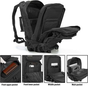 Sac à dos tactique 45L imperméable, grande capacité, Molle, pour randonnée, camping, voyage - Product Image 3