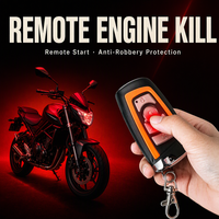 Système d'alarme antivol pour moto avec démarrage à distance, coupure moteur, alerte par vibration et lumière sonore LED 6000LM 12V, pièces détachées universelles