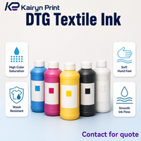 Encre pigmentée DTG 1 kg CMYKW pour imprimante DTG 450, impression textile directe sur coton