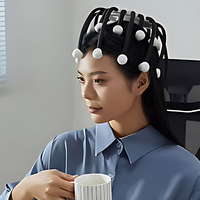 Masseur de cuir chevelu électrique en silicone sans fil, appareil portable avec certification CE pour le soulagement du stress, fabricant OEM, vente en gros