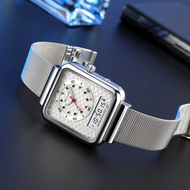 SKMEI 2466 New Arrivals G-Style Dual Display Quartz Waterproof Sport Digital Men Watches