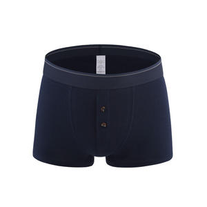 <span class=keywords><strong>Boxer</strong></span> da <span class=keywords><strong>Uomo</strong></span> in Cotone Organico Traspirante <span class=keywords><strong>con</strong></span> <span class=keywords><strong>Bottoni</strong></span>, Colore Tinta Unita, Produzione Diretta - Product Image 3