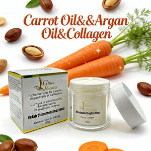 Crème Éclaircissante Maximale Visage Huile <span class=keywords><strong>de</strong></span> Carotte Huile d'Argan Collagène Anti-Âge Corrige les Taches Revitalise pour Peaux Sèches et Foncées - Product Image 4