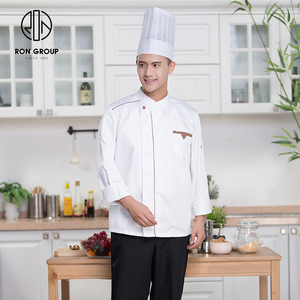 Eleganti Uniformi <span class=keywords><strong>da</strong></span> Chef e Barista Bianche, Lunghe, a Mezza Manica, Traspiranti e Impermeabili <span class=keywords><strong>per</strong></span> Hotel, Ristoranti e Cucine - Product Image 6