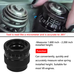 صمام صمّام قياس ميكرومتر ارتفاع الربيع صمام قياس ارتفاع الربيع الفرجار الأسود يغطي معظم V8s - Product Image 5
