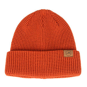 <strong>Custom</strong> High Quality Unisex Recycled Polyester Waffle <strong>Plain</strong> Dyed Knitted Winter Hat Fisherman Waffle Knit <strong>Beanie</strong> - Product Image 2