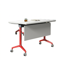 Table de formation moderne pour salle de classe, bureau de formation simple et pliable, table de réunion de bureau, table en métal