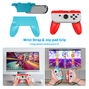 Compact Gaming Accessory <strong>Kit</strong> - 4-Port Charger, Mini <strong>Controller</strong> &amp; 2-in-1 Grip for Switch Console - Product Image 4