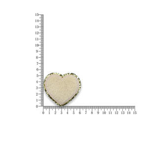 ブリングパッチかわいいラベルアップリケ刺繍バッジリッターハートシェニールパッチパラロパシェニールパッチに縫い付け - Product Image 5