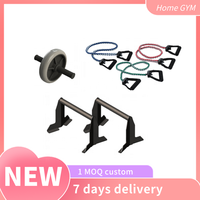 RTS 2022 6-en-1 Ab Wheel Roller Kit PP ABS Rouleau Abdominal pour Exercice Musculaire et Musculation Modèle 2022