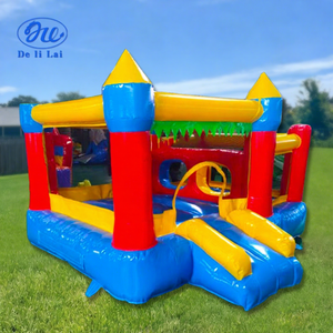 <span class=keywords><strong>Castillo</strong></span> Inflable Delilai para Fiestas al Aire Libre, Color Personalizado, Casa de Brinco de PVC de 2.8x3m para 4 Personas, Fácil de Instalar - Product Image 1