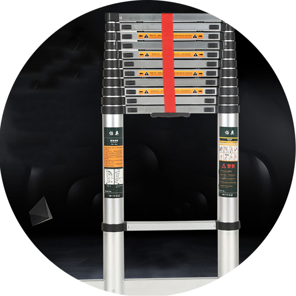 12,5 футов алюминиевая телескопическая удлинительная лестница емкостью 330 фунта