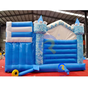 Château gonflable pour enfants en PVC commercial, château gonflable pour adultes, château gonflable <span class=keywords><strong>Elsa</strong></span> avec toboggan pour le plaisir des enfants dans la cour - Product Image 5
