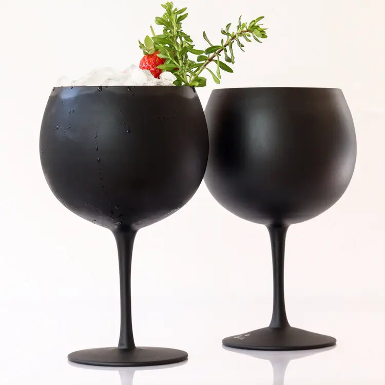 Gin Tonic Glass /2021 New Popular Matte Black Gin Glasses