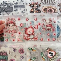 Venta al por mayor de alta calidad UV para DTF Cup Wrap Transfers etiqueta personalizada con logotipo del día de Navidad para vasos precio preferencial
