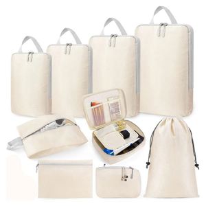 Ensemble de cubes de rangement de voyage avec logo personnalisé, 6 pièces, cubes de compression colorés pour le voyage - Product Image 3