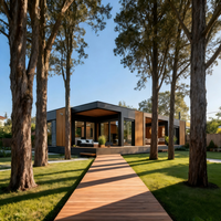 Maison préfabriquée moderne, villa au bord du lac