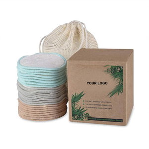 Tampon <span class=keywords><strong>de</strong></span> maquillage lavable en coton biologique doux, <span class=keywords><strong>tissu</strong></span> en coton <span class=keywords><strong>de</strong></span> <span class=keywords><strong>bambou</strong></span>, <span class=keywords><strong>éponge</strong></span> nettoyante pour le visage, tampon pour le visage réutilisable - Product Image 6