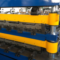 Machine de formage à froid de tôles de toiture double couche de haute qualité pour tuiles trapézoïdales IBR et tôles de toiture à double couche