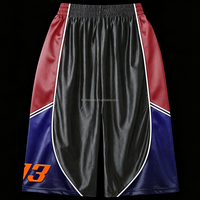 Custom Men's Camo Streetwear Polyester Basketball Sweat 3/4 Long Shorts Knee Length Gym Sports Football Baggy Sweatpants Capris