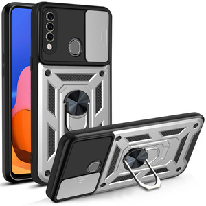 Custodia per telefono con supporto ad anello per <span class=keywords><strong>Samsung</strong></span> con finestra scorrevole per fotocamera <span class=keywords><strong>Cover</strong></span> di protezione completa per <span class=keywords><strong>Samsung</strong></span> A16 A06 A14 A20 <span class=keywords><strong>A20S</strong></span> S24 Ultra - Product Image 3
