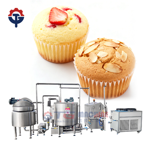 Ligne <span class=keywords><strong>de</strong></span> production <span class=keywords><strong>de</strong></span> cupcakes entièrement automatique avec machine à faire des gâteaux à haute capacité Usines alimentaires - Product Image 1