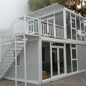 Bâtiment administratif modulaire CE, 2 étages, structure en acier, bureau, conception libre, panneau isolé écologique, utilisation toute l'année, mobile - Product Image 2