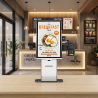 Kiosque de Caisse Libre-Service pour Restaurants et Alimentation, 32 Pouces, avec Écran Tactile et Fonctions de Paiement SDK – Vente Chaude Directe Usine