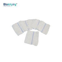 Écouvillon de gaze de coton consommable médical BLUENJOY écouvillon de gaze médicale stérile jetable pour l'hôpital de chirurgie