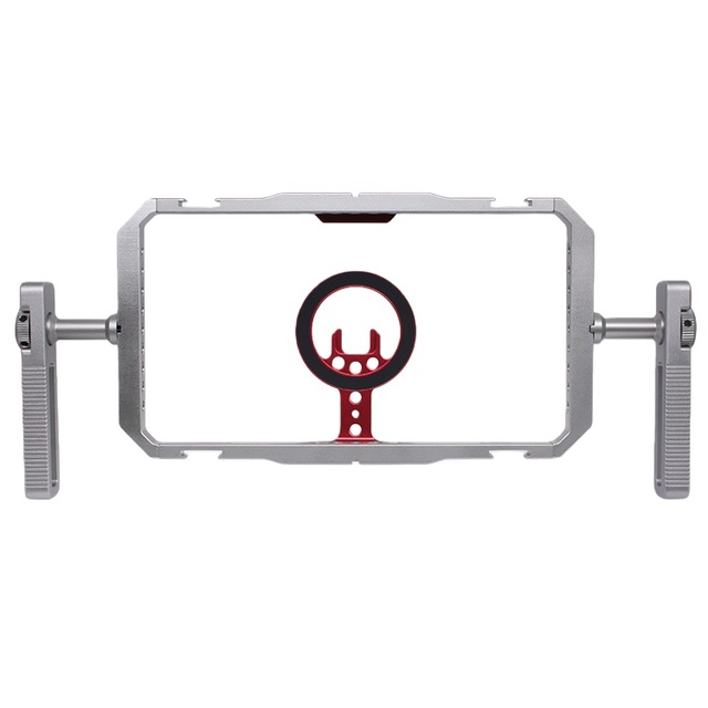 Magnetic Phone Cage for iPhone Compatible with Magsafe Aluminum Alloy Professional Phone Rig Filming Gear Vlogging Device