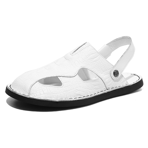 Sandales <span class=keywords><strong>d</strong></span>'été pour hommes en cuir microfibre léger, antidérapantes, grande taille, avec logo personnalisé en stock, livraison rapide - Product Image 2