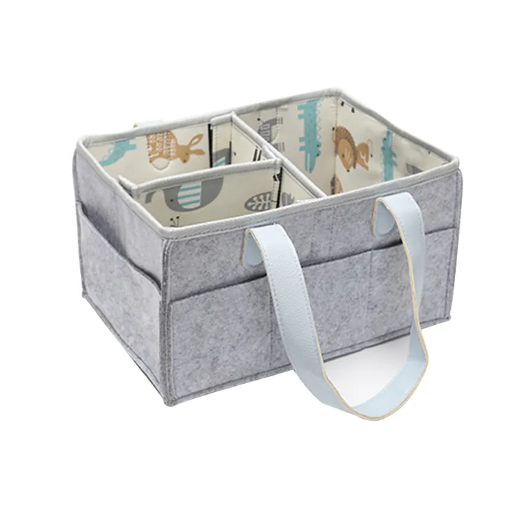 Factory Direct Selling OEM Felt Diaper Caddy For Baby Nussary
