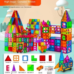 Jouets éducatifs Montessori, ensembles de blocs de construction, outils de construction, aimants puissants, équipement de construction pour enfants - Product Image 3
