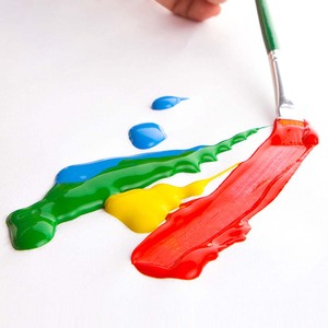 Pintura Lavable de Colores para Niños, 30 Colores (2 oz Cada Uno), Set de Pintura <span class=keywords><strong>Tempera</strong></span> con 3 Pinceles, Lienzo y Papel - Product Image 5