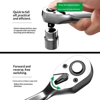 Kit de clés à douilles ergonomiques en acier au chrome-vanadium BaoLian, embouts, douilles, rallonges, tournevis - Boîte à outils pour réparation automobile