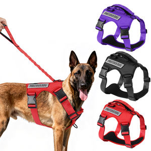 Set Harnesses Tali Dada Anjing Peliharaan yang Dapat Disesuaikan, Bernapas, Tahan Lama, Terbuat dari Nilon Mewah Oxford yang Reflektif - Product Image 1