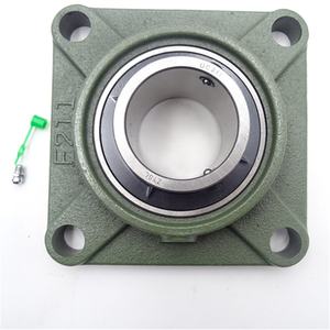 UCF211บล็อกหมอนหน้าแปลนสี่เหลี่ยม4สลักเกลียวที่ใส่ <span class=keywords><strong>F211</strong></span> ucf 211พร้อมตลับลูกปืนแทรกเจาะ UC211เกษตรขนาด55มม. - Product Image 3