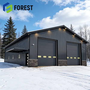 Atelier en structure légère en acier résistant aux tremblements de terre en France, construction rapide aux États-Unis, bâtiment industriel avec poutres en I - Product Image 1