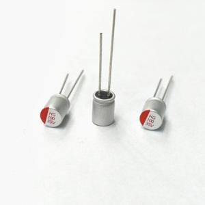 Capacitor Eletrolítico Sólido HG, 35V100UF, 6.3*8mm, Estrutura de Eletrolito Polimérico, Ampla Faixa de Capacitância, Tolerância de 20%, Ultra-Longa Duração - Product Image 1