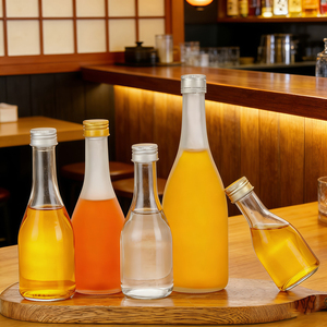 Bouteilles en verre à col long avec bouchon à vis pour spiritueux, boissons alcoolisées, whisky, vodka, liqueur, vin, tequila – 200ml, 250ml, 300ml, 350ml, 500ml, 700ml, 1000ml - Product Image 2