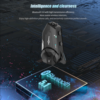 Intercom de casque Bluetooth FreedConn R1 PRO avec caméra 2K, communication moto WiFi pilote-pilote sur 1000 m