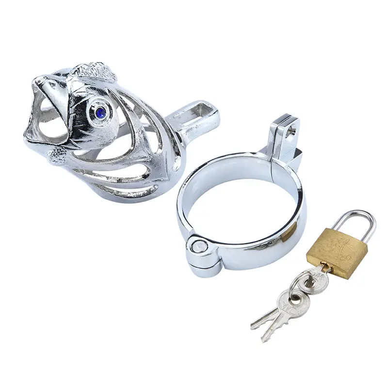 Zodiac Chicken Metal Chastity Cock Cages Device Penis Lock Fits For Men