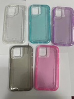 Casing Honatop 360 Defender 360 untuk iPhone Transparan, 3 in 1 Defender Caso Hard armor untuk iPhone Xr 14 15 Pro 16 17 18 Pro Max