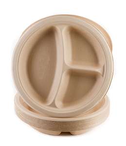 Assiettes jetables en bagasse de canne à sucre pour dîner, vaisselle biodégradable et compostable pour la restauration et les événements - Product Image 5