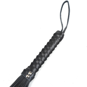 Fouet BDSM de qualité supérieure (véritable) Flogger en cuir jouets pour adultes pour Couples jouer à l'équitation Crop Bull Whip jouets sexuels bdsm fessée fouet - Product Image 3