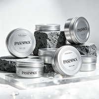 Boîte en aluminium vide pour cosmétiques, pot métallique pour pâte capillaire, crème de beauté, onguent, rangement