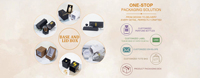 Luxuriöse Maßgefertigte Marmormuster Magnetische Geschenkbox Weiß-Gold Starre Box Schmuck Ring Uhr Kosmetik Verpackung Faltbar Großhandel OEM