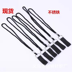 สายรัดข้อมือไนลอนสีดำ หัวเข็มขัดโลหะ อุปกรณ์เสริมไม้เท้าที่ทนทาน - Product Image 2