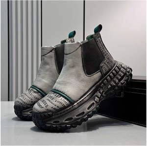 Zapatos casuales de alta calidad para hombres, tendencia de moda al aire libre, suela gruesa, botas cortas de motocicleta que aumentan la altura - Product Image 6