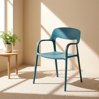Chaise de salle à manger en plastique en gros, tabouret simple avec dossier, chaise de salle à manger scandinave, chaise à dossier pour la maison, fauteuil épaissi